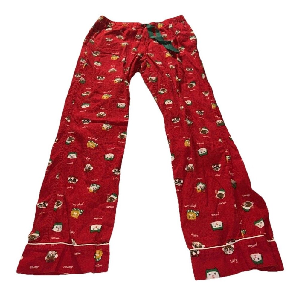 Land’s End Small Multicolor Christmas Pajama Drawstring Pants